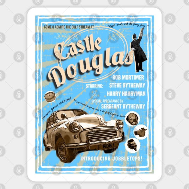 Castle Douglas poster blue Sticker by Dpe1974